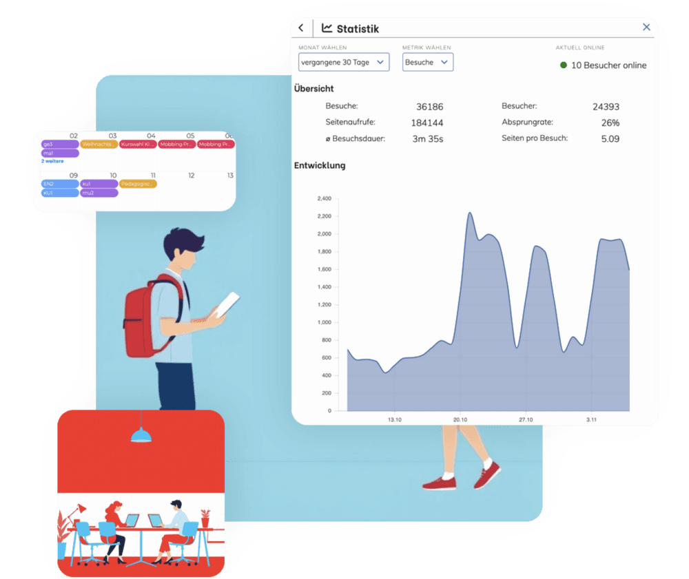 UI Elements, time management app.